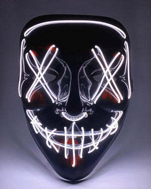 Cyberpunk LED Ghost Face Mask