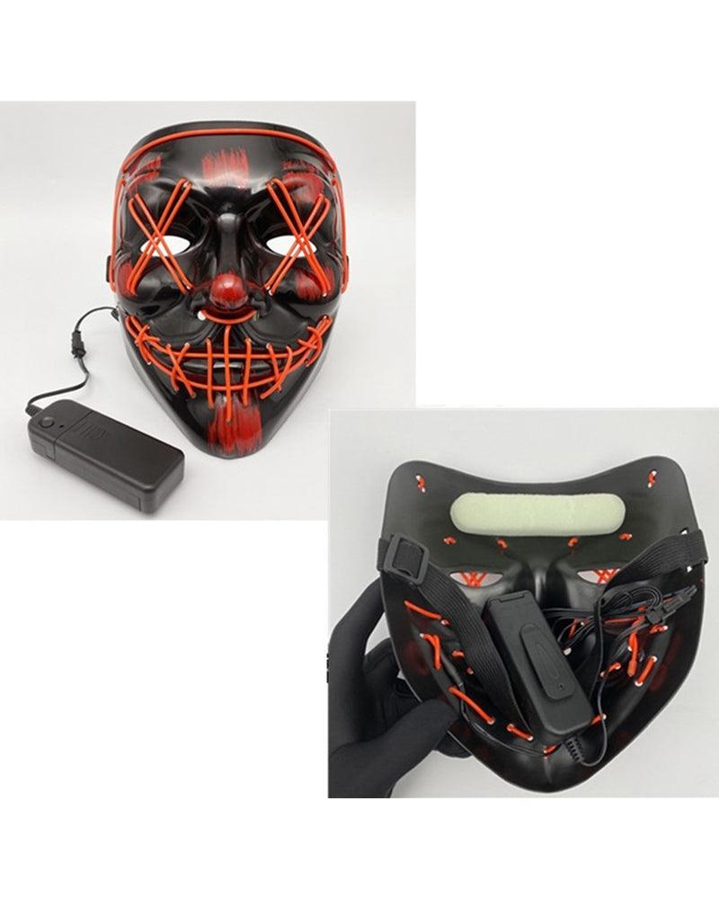 Cyberpunk LED Ghost Face Mask