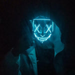 Cyberpunk LED Ghost Face Mask