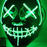 Cyberpunk LED Ghost Face Mask