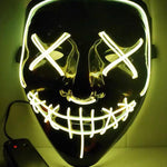 Cyberpunk LED Ghost Face Mask