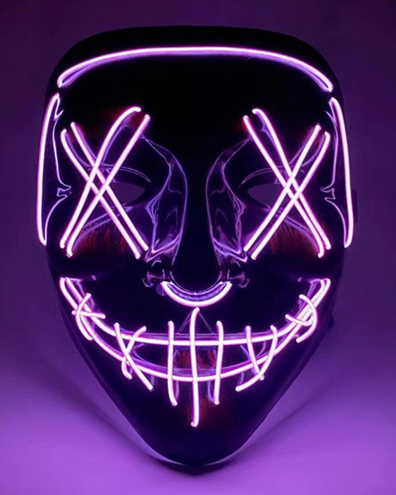 Cyberpunk LED Ghost Face Mask