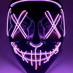 Cyberpunk LED Ghost Face Mask