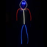 RED WHITE and BLUE Super Limited Edition LED stickman suit