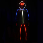 RED WHITE and BLUE Super Limited Edition LED stickman suit